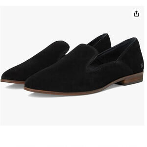 Lucky Brand Womens‎ Size 5 M LK Adrisa Black Suede Loafers Flats Slip On Shoes